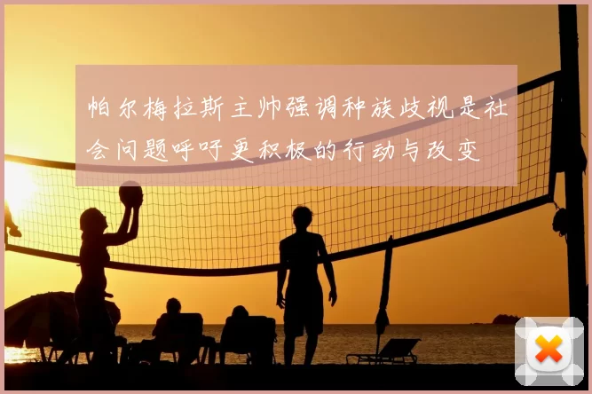帕尔梅拉斯主帅强调种族歧视是社会问题呼吁更积极的行动与改变